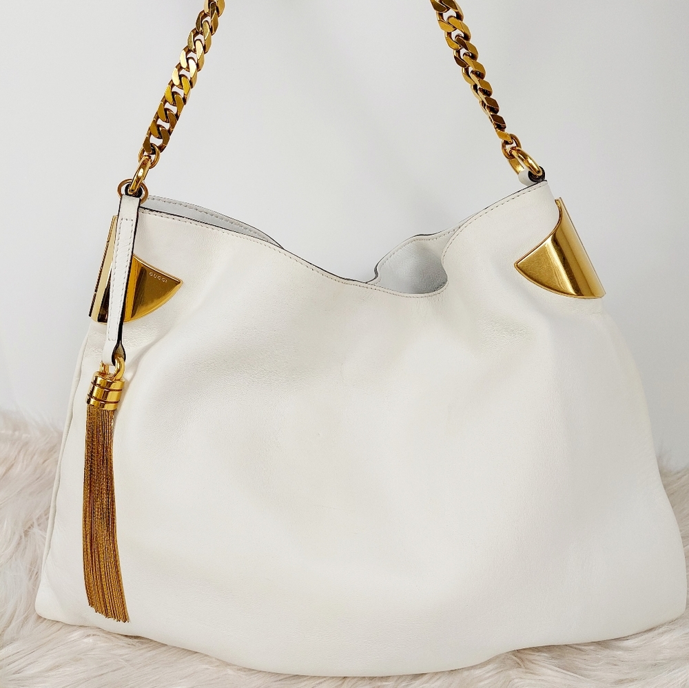 Gucci Leather Hobo Shoulder Bag
